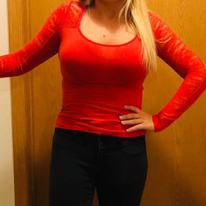 Red-Orange Blouse